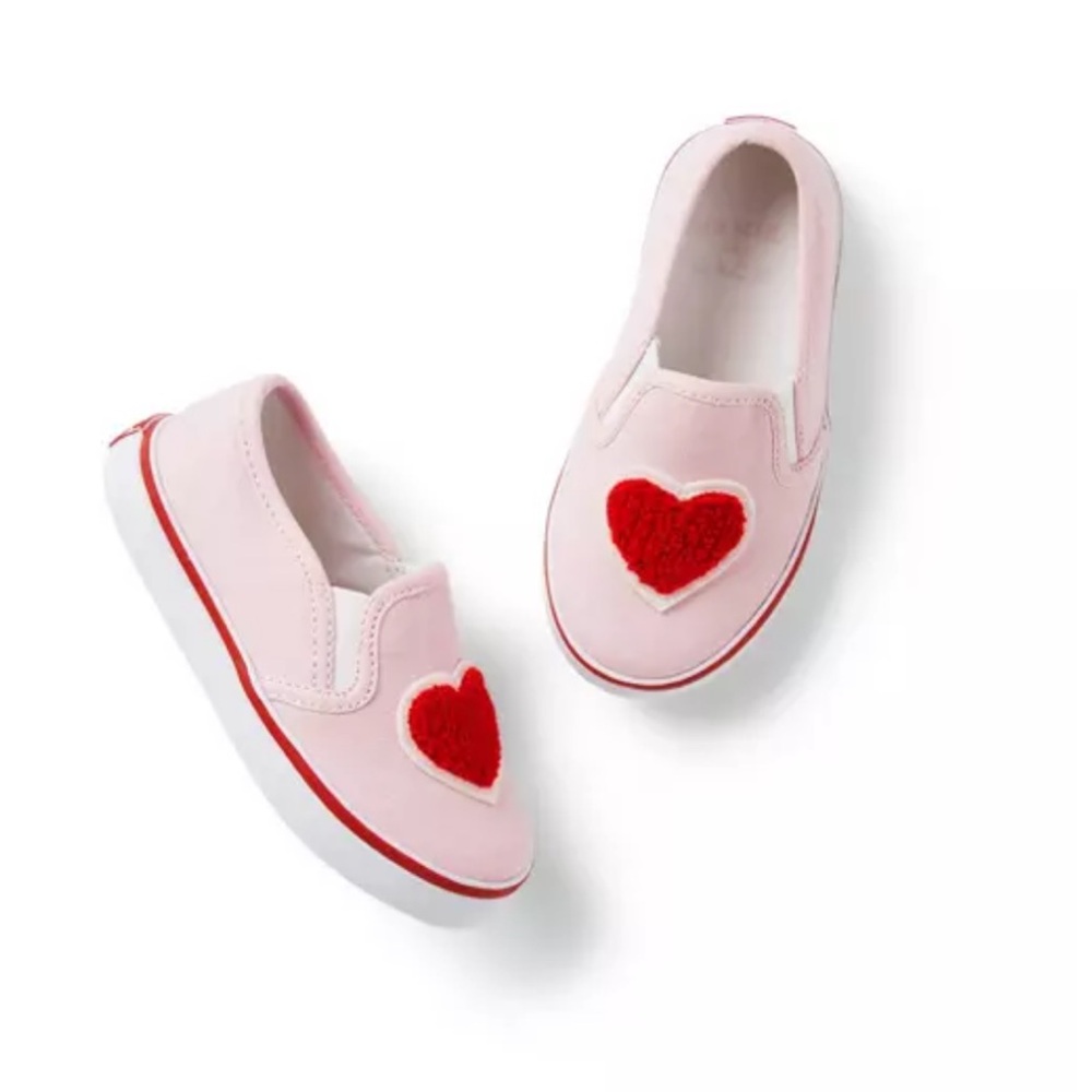 Janie&Jack Heart Slip-on Sneaker